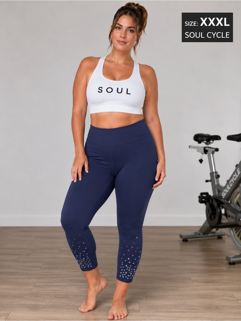 soulcycle Navy High-Waist Active  Leggings